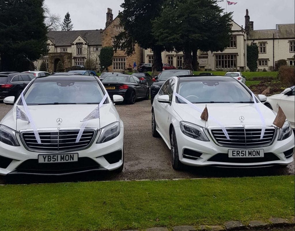 Mercedes S class wedding limos for hire