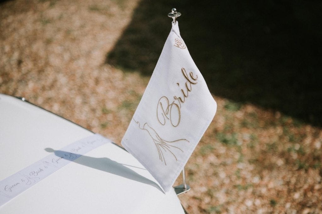 Wedding Car flag