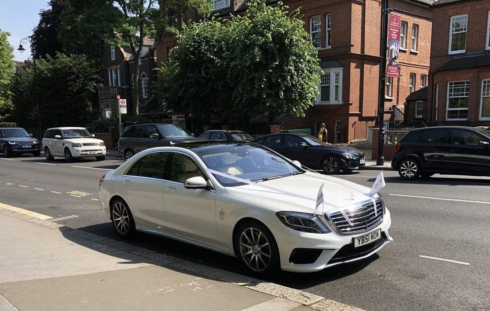 Chauffeured London wedding car