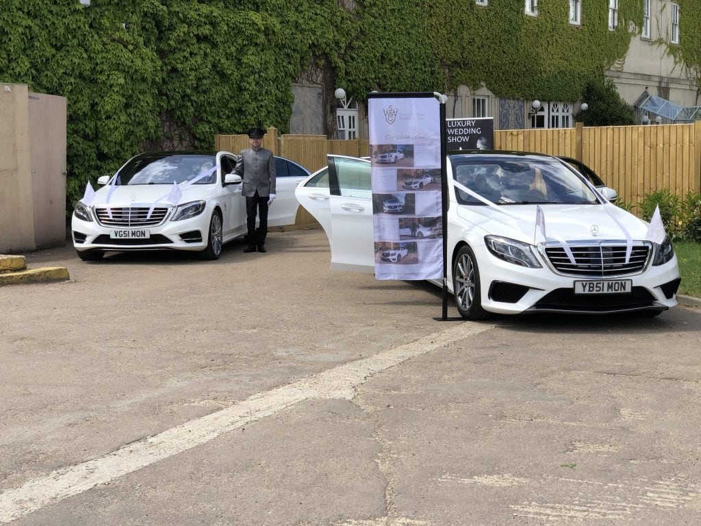 Wedding cars at Down Hall Hertfordshire