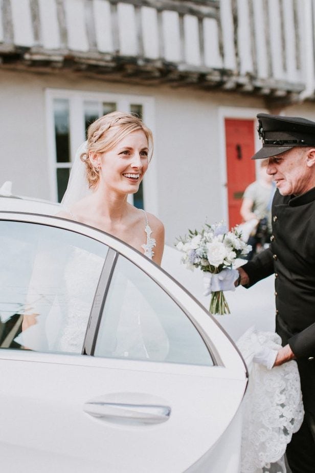 Hertfordshire chauffeured wedding car 